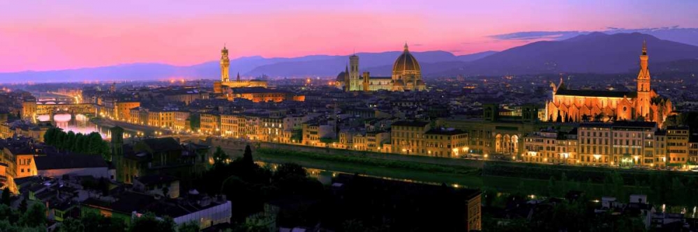 Florence at night art print by Vadim Ratsenskiy for $57.95 CAD
