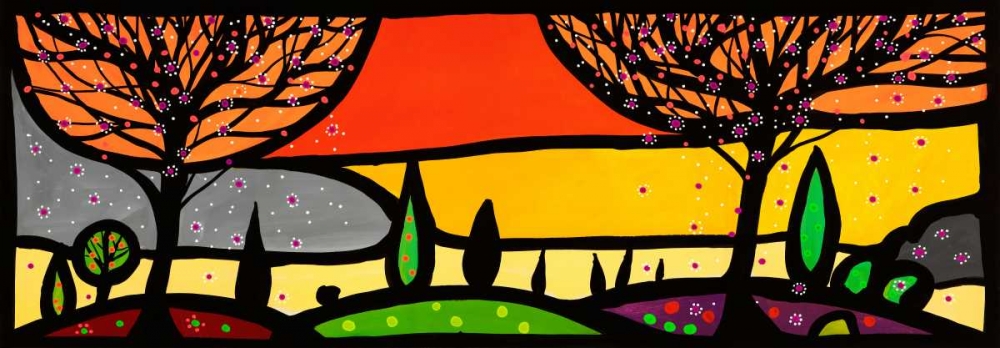 Lautunno sulle colline art print by Wallas for $57.95 CAD