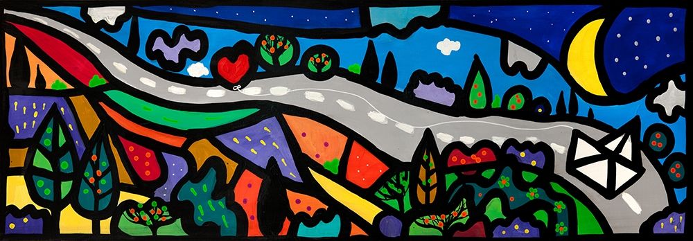 La lunga strada dellamore art print by Wallas for $57.95 CAD