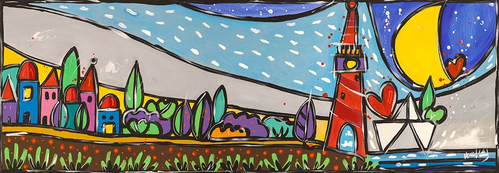 Finalmente a casa art print by Wallas for $57.95 CAD