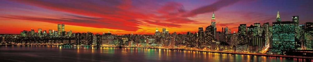 Sunset over New York art print by Richard Berenholtz for $57.95 CAD