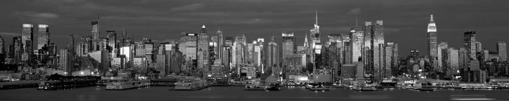 Manhattan Skyline at Dusk NYC art print by Richard Berenholtz for $57.95 CAD