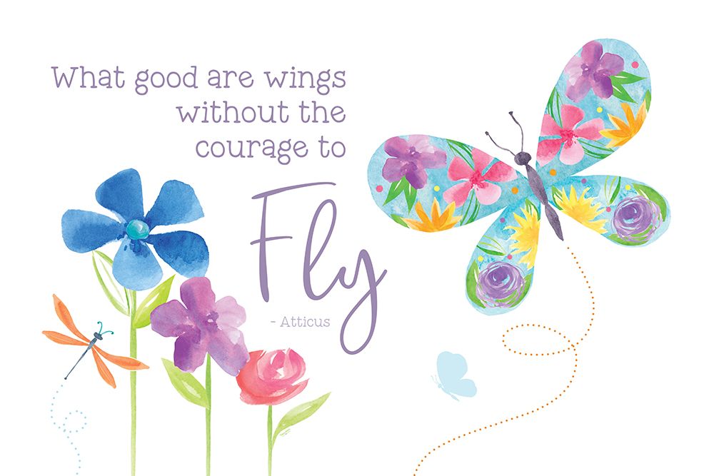 Dreams Take Flight on White II art print by Tara Reed for $57.95 CAD