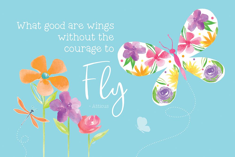 Dreams Take Flight on Blue II art print by Tara Reed for $57.95 CAD