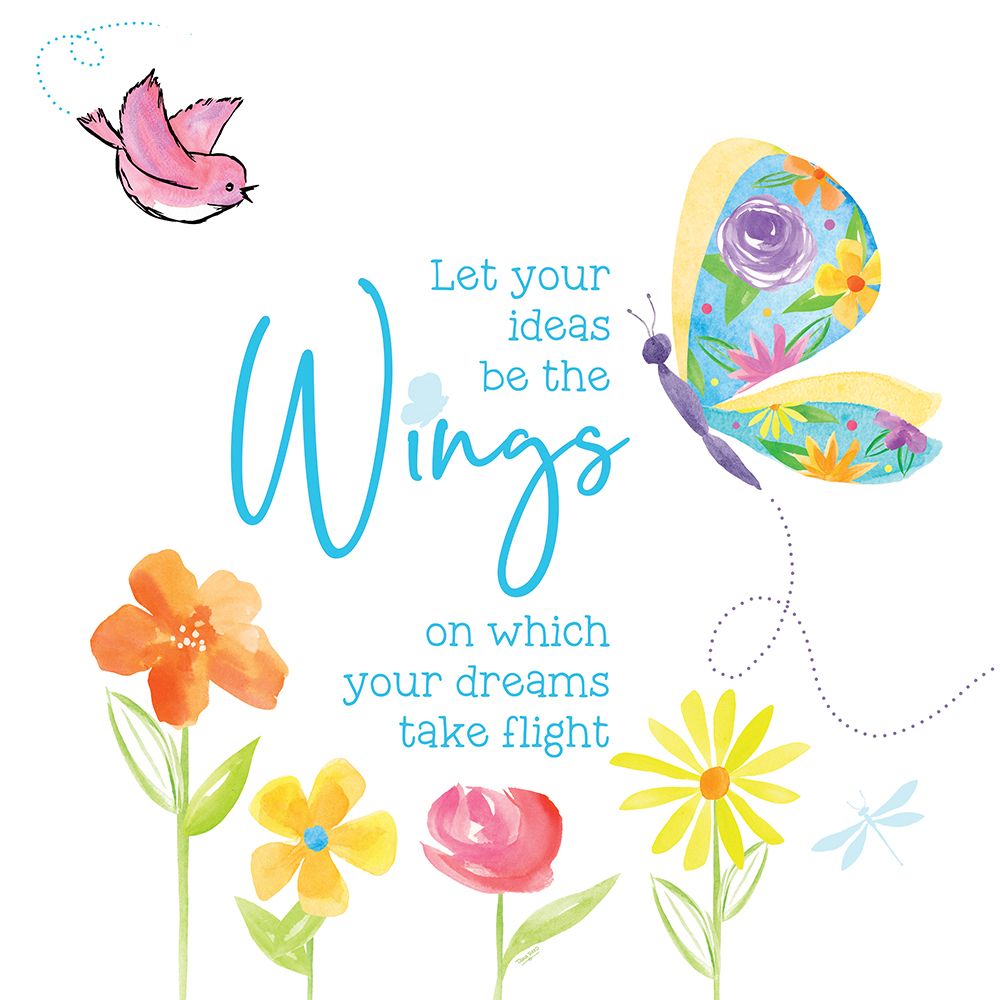 Dreams Take Flight on White XI art print by Tara Reed for $57.95 CAD