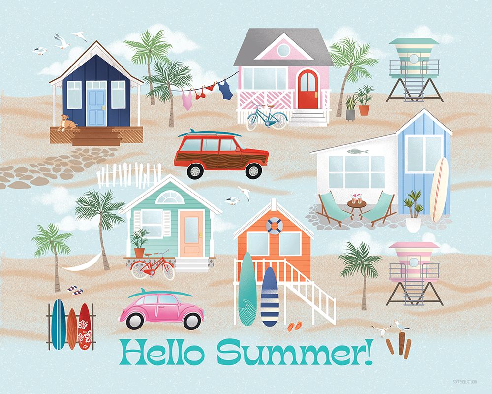 Endless Summertime I art print by Softshell Studio for $57.95 CAD
