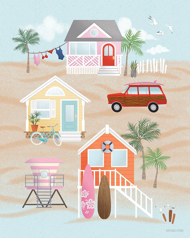 Endless Summertime IV art print by Softshell Studio for $57.95 CAD