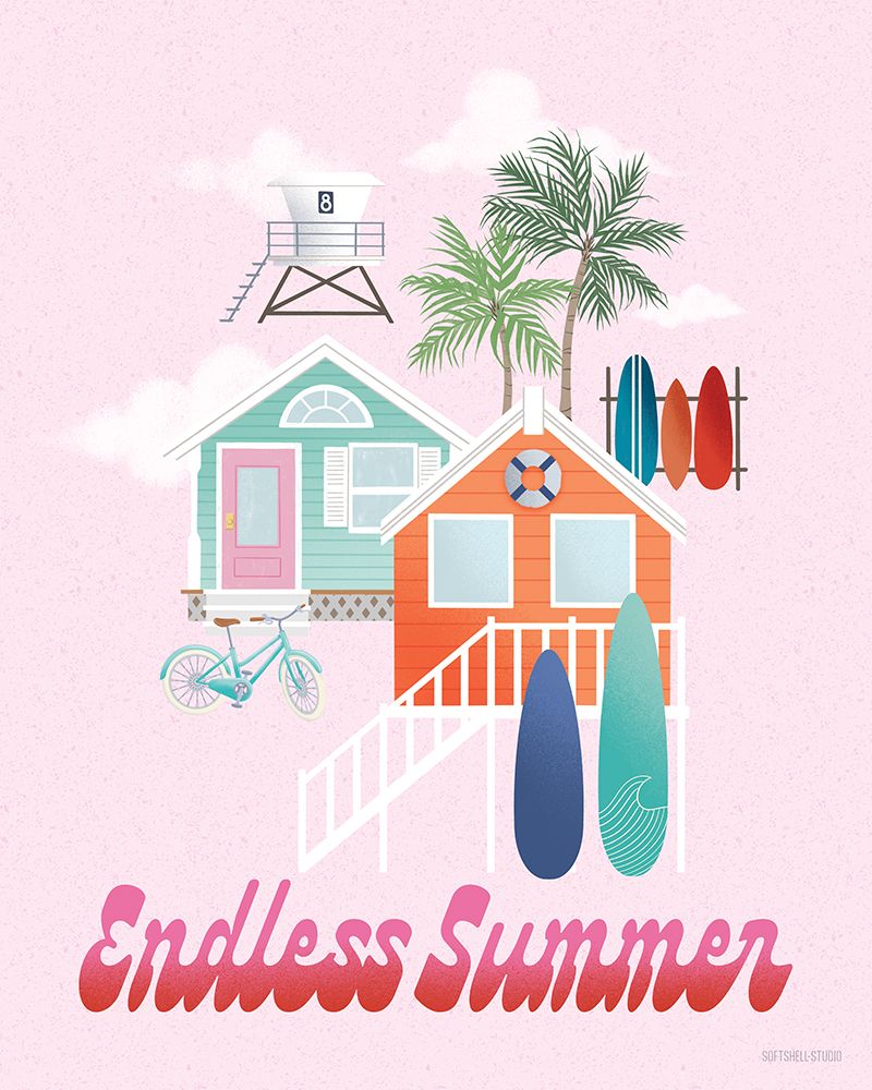 Endless Summertime VI art print by Softshell Studio for $57.95 CAD