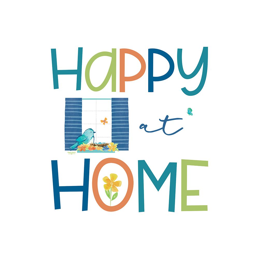 Happy at Home X art print by Tara Reed for $57.95 CAD