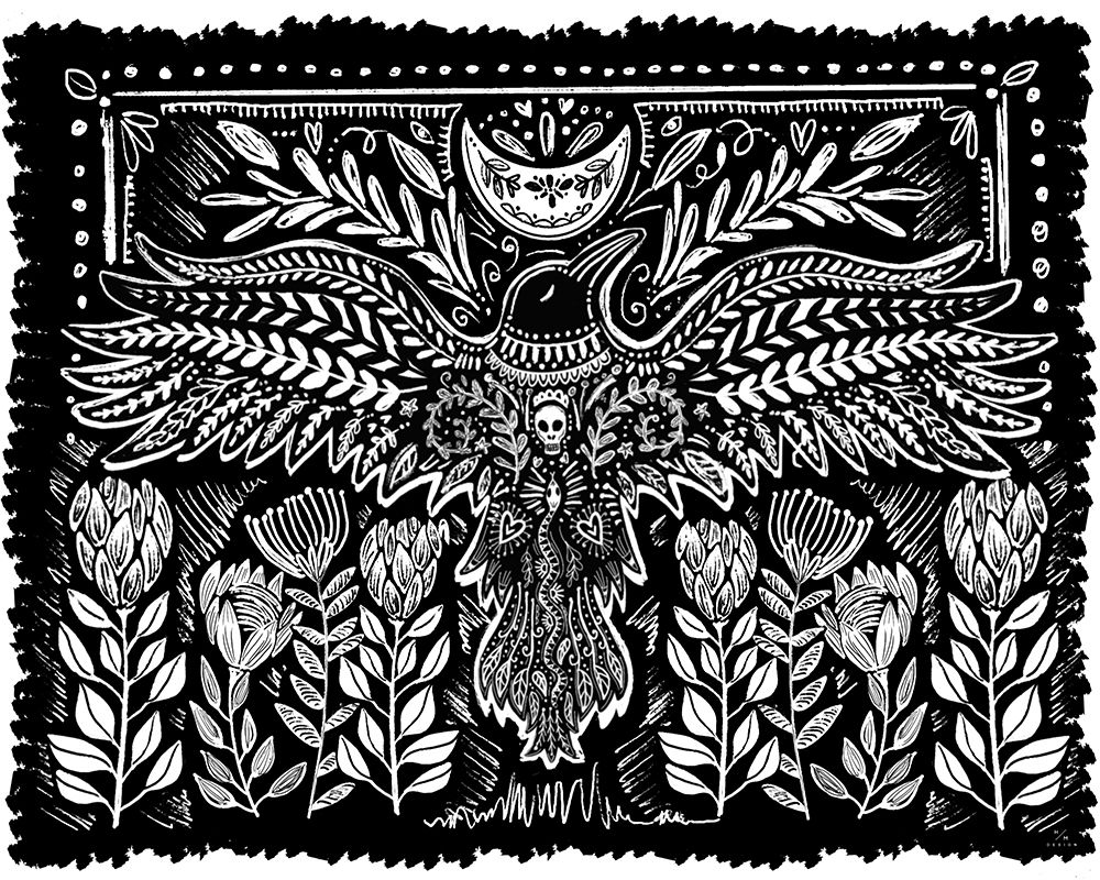 Haunted Halloween II art print by HM Design for $57.95 CAD