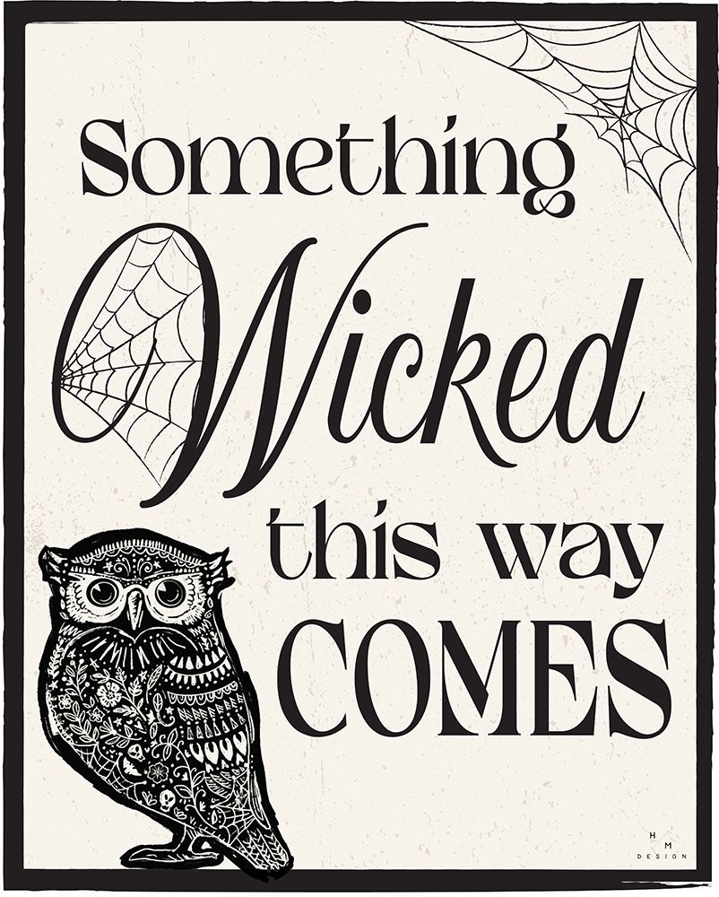 Haunted Halloween XIII on cream art print by HM Design for $57.95 CAD