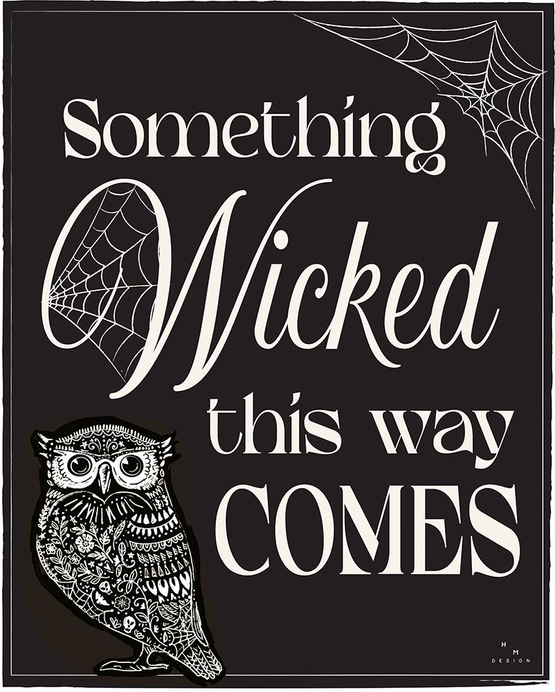 Haunted Halloween XIII on black art print by HM Design for $57.95 CAD