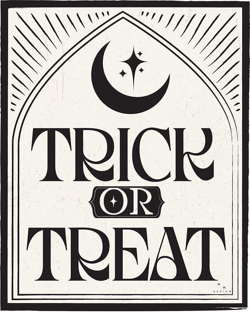 Haunted Halloween XV on cream art print by HM Design for $57.95 CAD
