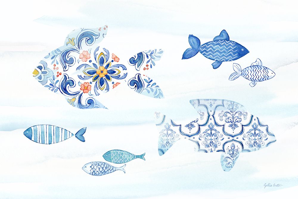 Mediterranean Breezes XII art print by Cynthia Coulter for $57.95 CAD