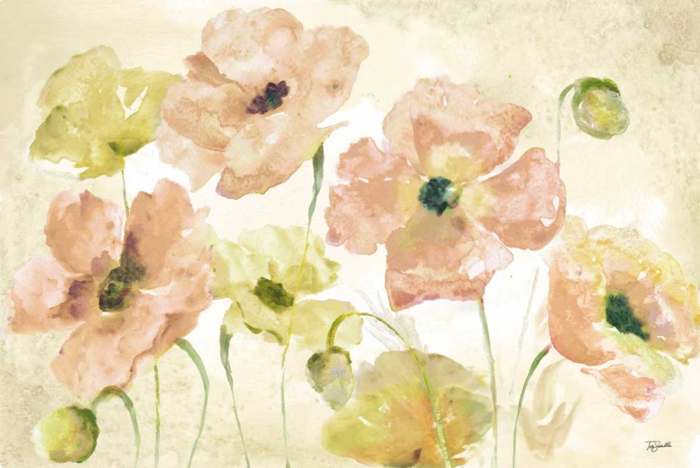 Watercolor Blush Landscape art print by Tre Sorelle Studios for $57.95 CAD