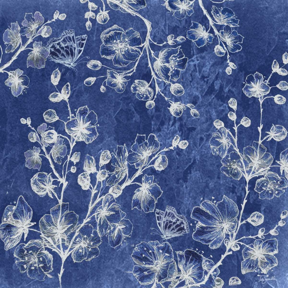 Indigo Asian Influence I art print by Tre Sorelle Studios for $57.95 CAD