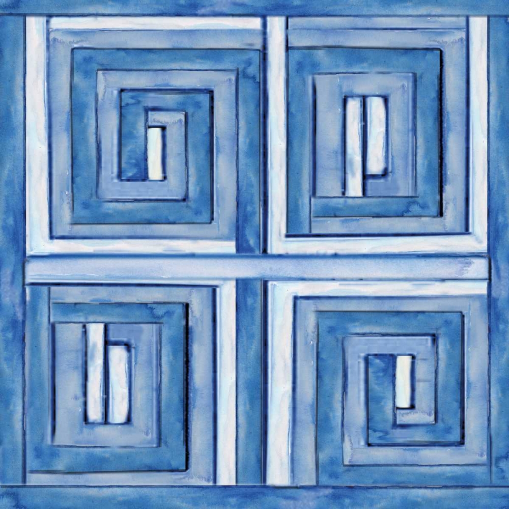 Indigo Asian Influence III art print by Tre Sorelle Studios for $57.95 CAD