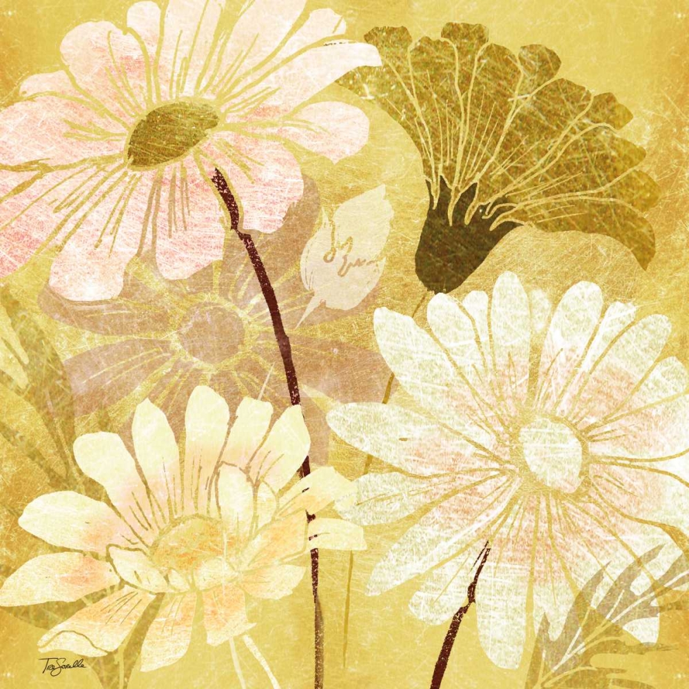 Golden Daisy Patch I art print by Tre Sorelle Studios for $57.95 CAD