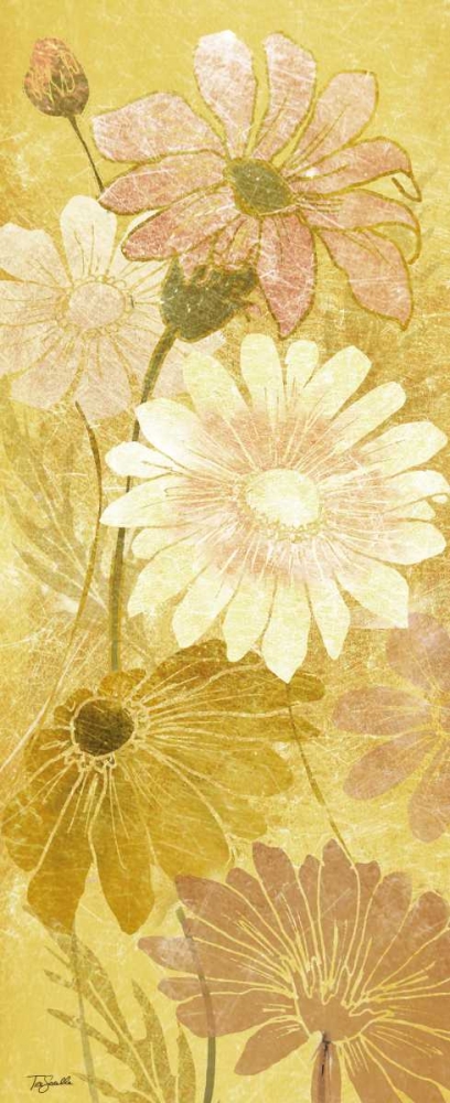 Golden Daisy Patch Panel I art print by Tre Sorelle Studios for $57.95 CAD