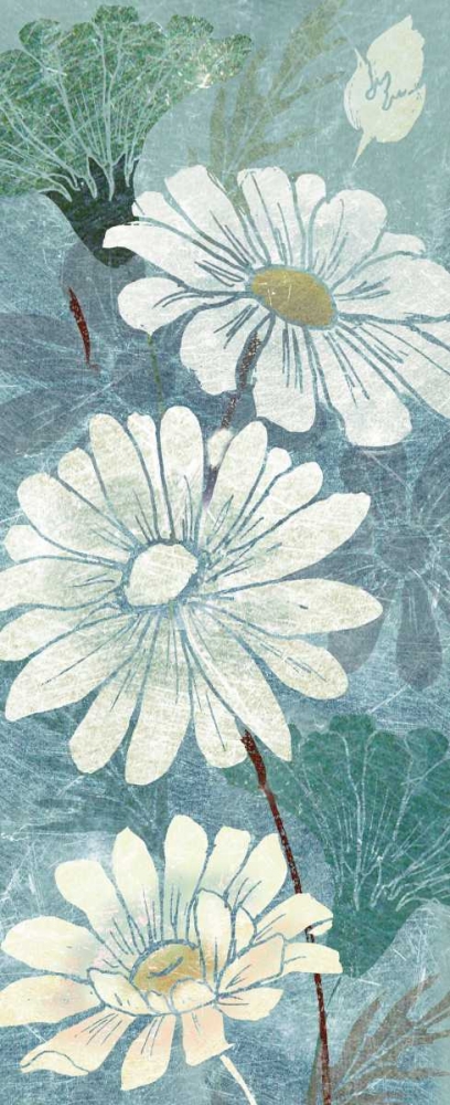 Teal Daisy Patch Panel I art print by Tre Sorelle Studios for $57.95 CAD