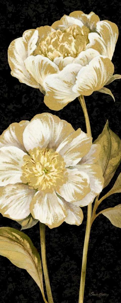 Touch of Gold on black Panel I art print by Pamela Gladding for $57.95 CAD