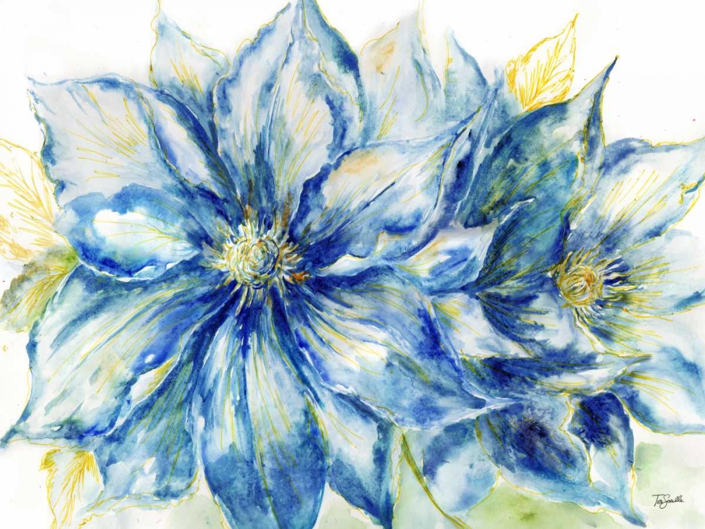 Indigo Splash Landscape art print by Tre Sorelle Studios for $57.95 CAD