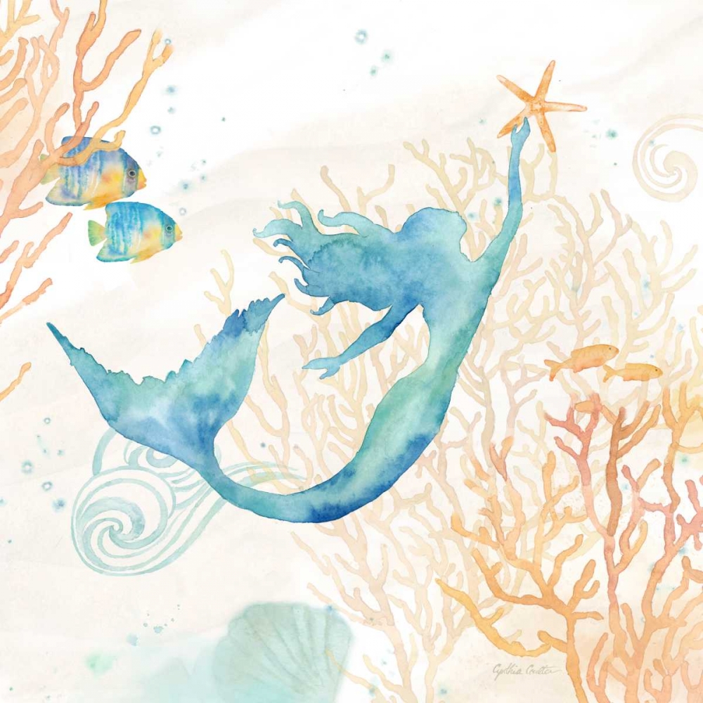 Under the Sea Mermaid art print by Cynthia Coulter for $57.95 CAD