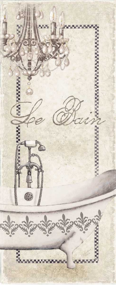 Fleur de Lis Bath Panel II art print by Marie-Elaine Cusson for $57.95 CAD