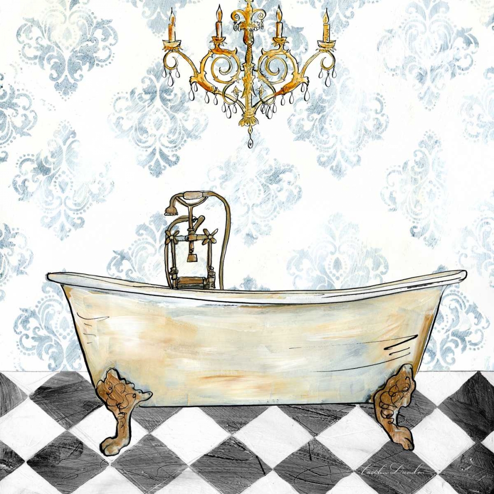 Checkerboard Bath I art print by Caitlin Dundon for $57.95 CAD