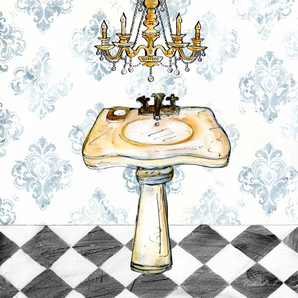 Checkerboard Bath II art print by Caitlin Dundon for $57.95 CAD