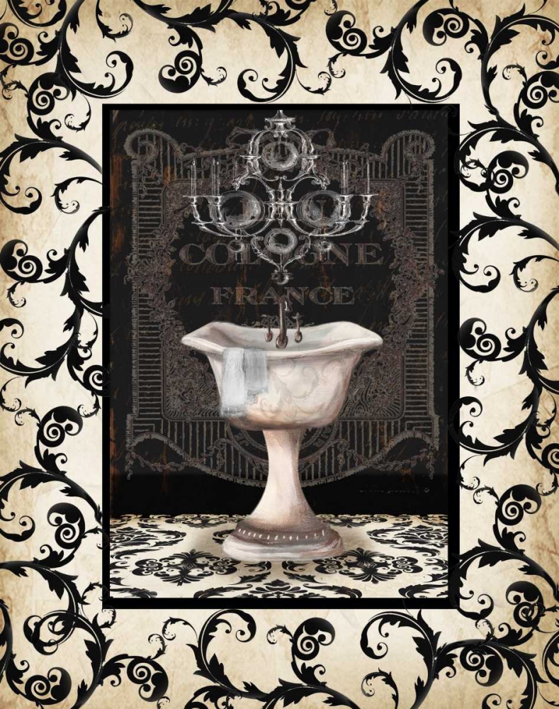 Midnight Bath with border II art print by Tre Sorelle Studios for $57.95 CAD