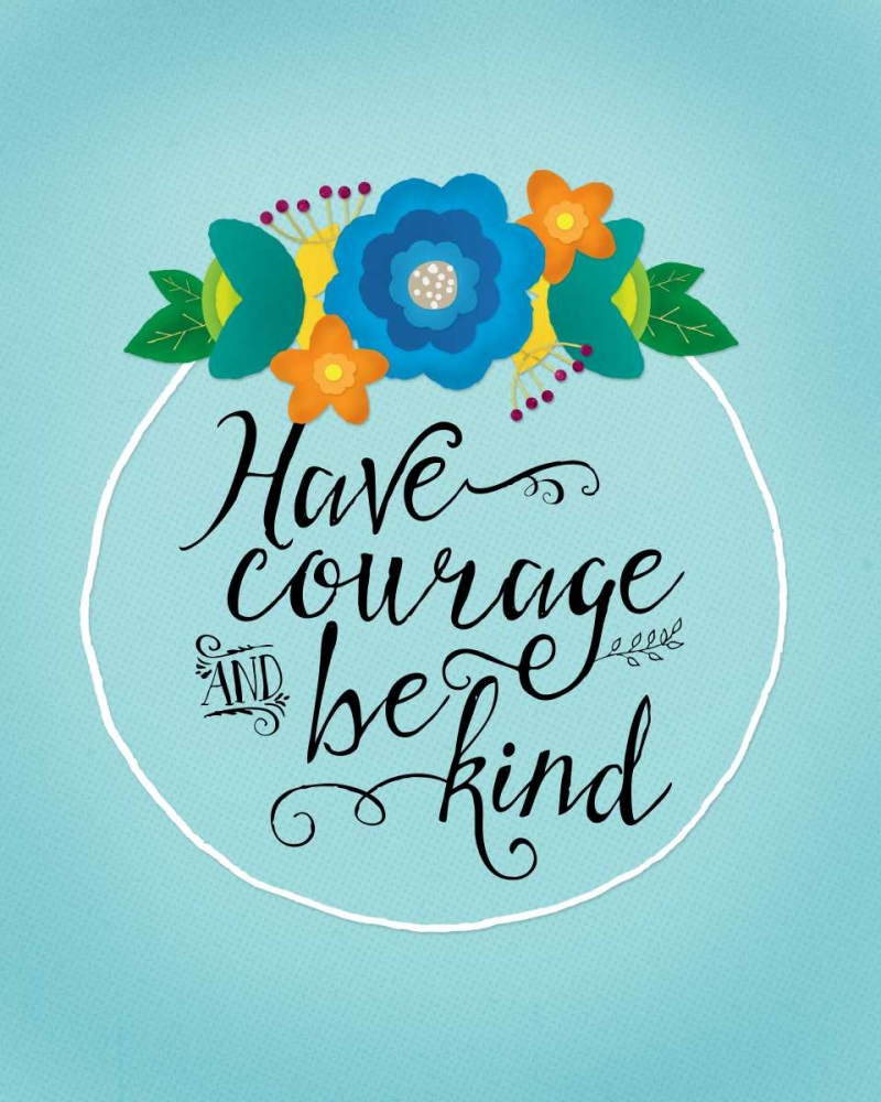 Be Kind and Brave I art print by Noonday Design for $57.95 CAD