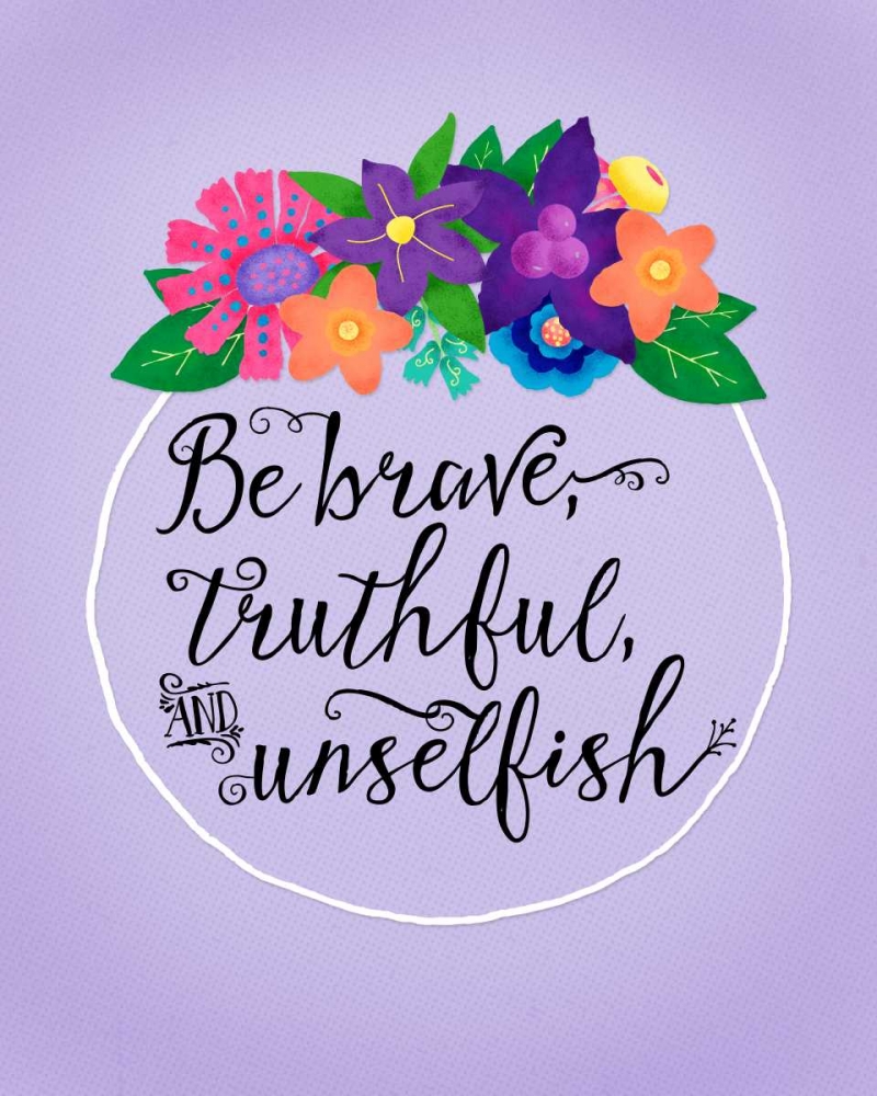 Be Kind and Brave II art print by Noonday Design for $57.95 CAD
