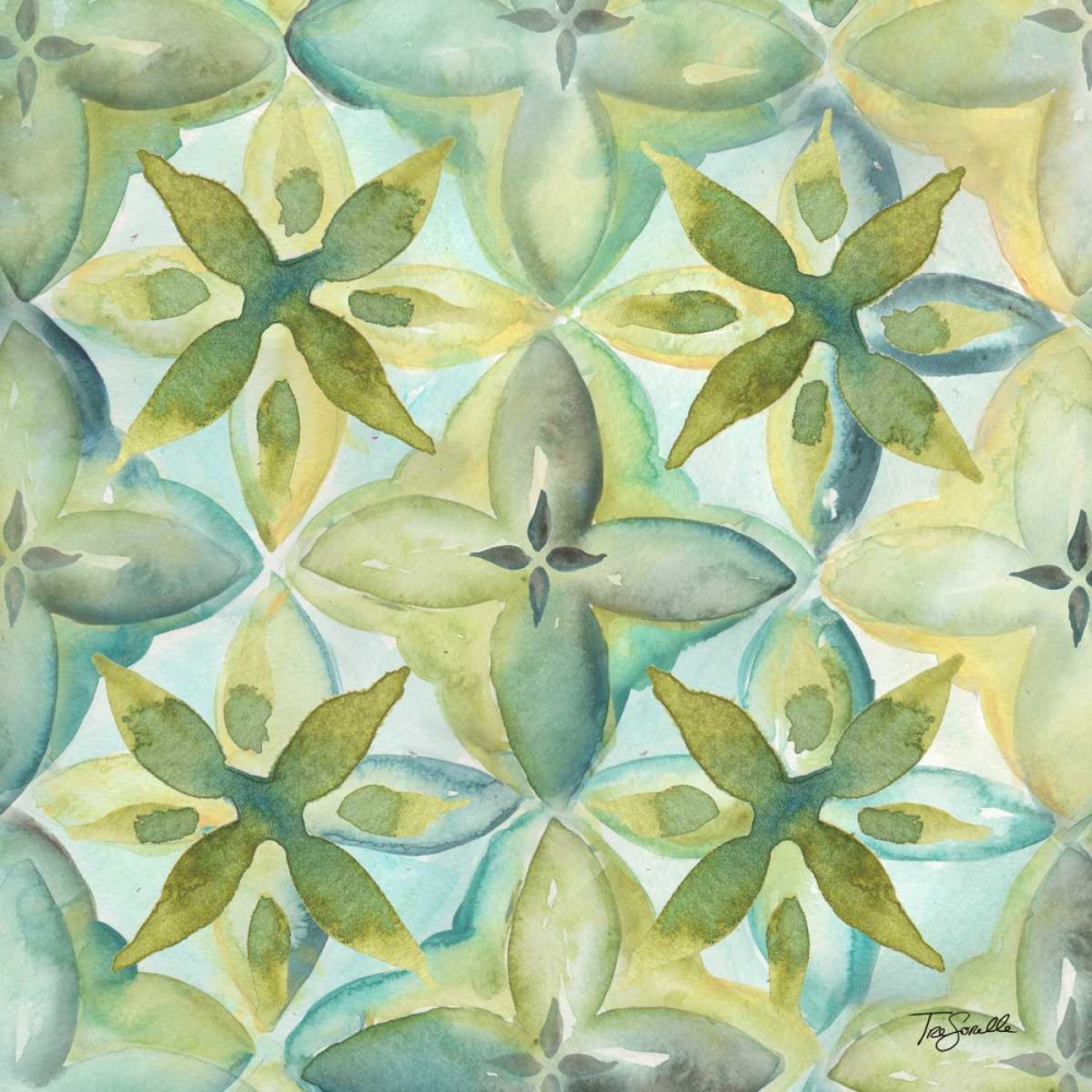 Watercolor Arabesque I art print by Tre Sorelle Studios for $57.95 CAD