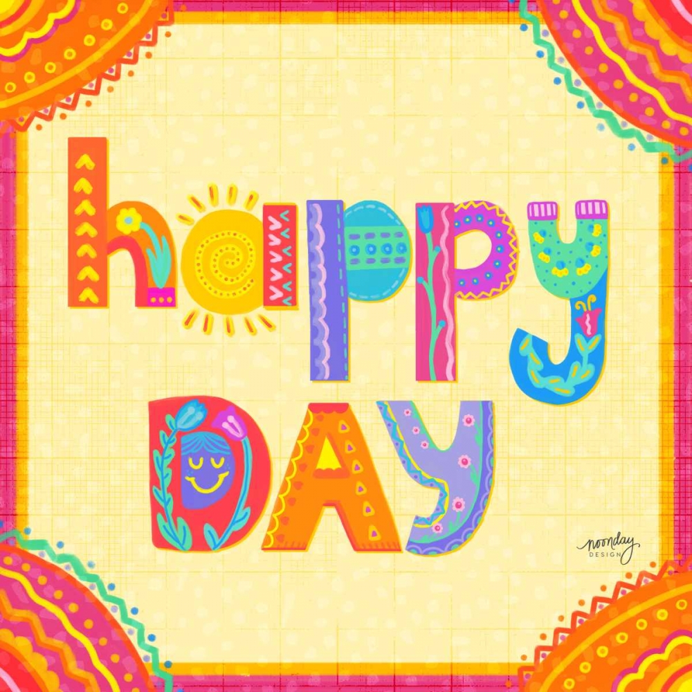 Happy Day Trio I art print by Noonday Design for $57.95 CAD
