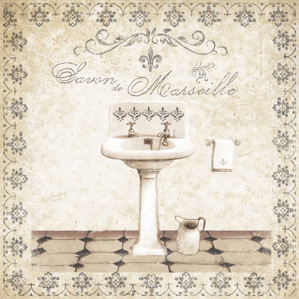 Simply Elegant Bath I art print by Marie-Elaine Cusson for $57.95 CAD