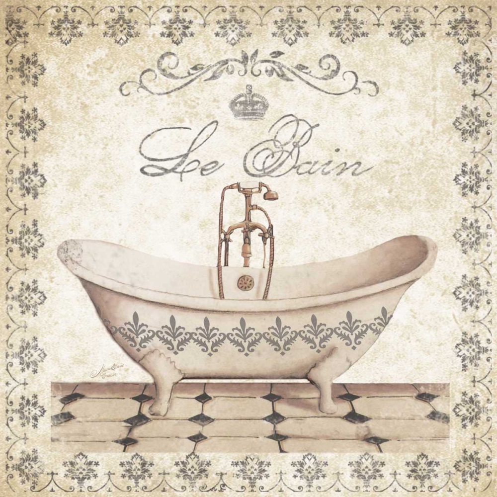 Simply Elegant Bath II art print by Marie-Elaine Cusson for $57.95 CAD