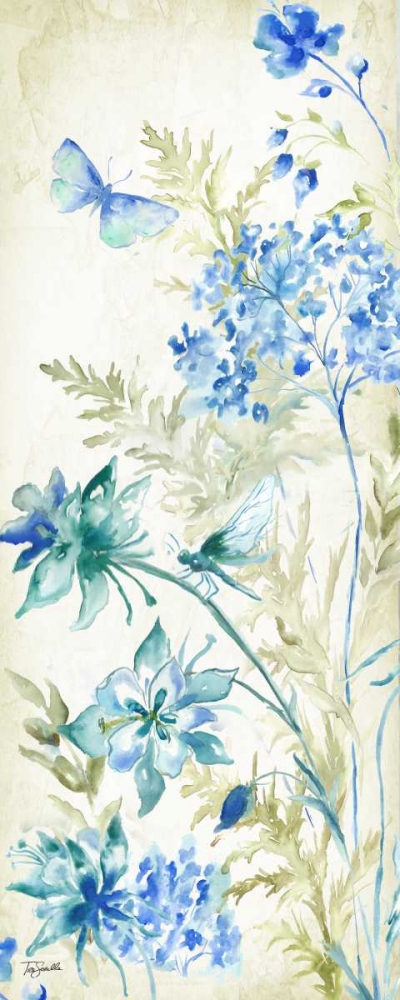 Wildflowers and Butterflies Panel II art print by Tre Sorelle Studios for $57.95 CAD