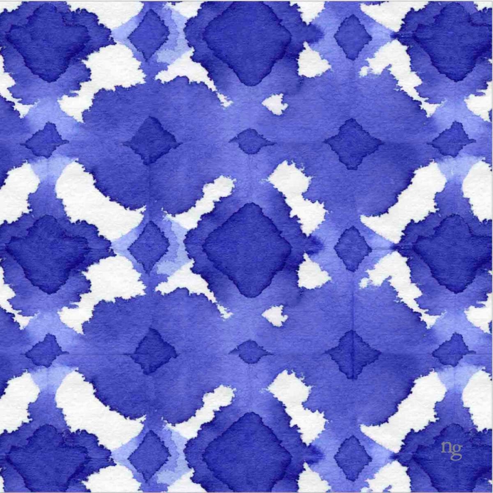 Aquarelle Blue V art print by Nancy Green Design for $57.95 CAD