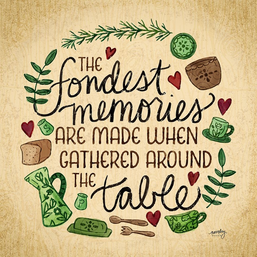 Kitchen Memories II (Fondest memories) art print by Noonday Design for $57.95 CAD