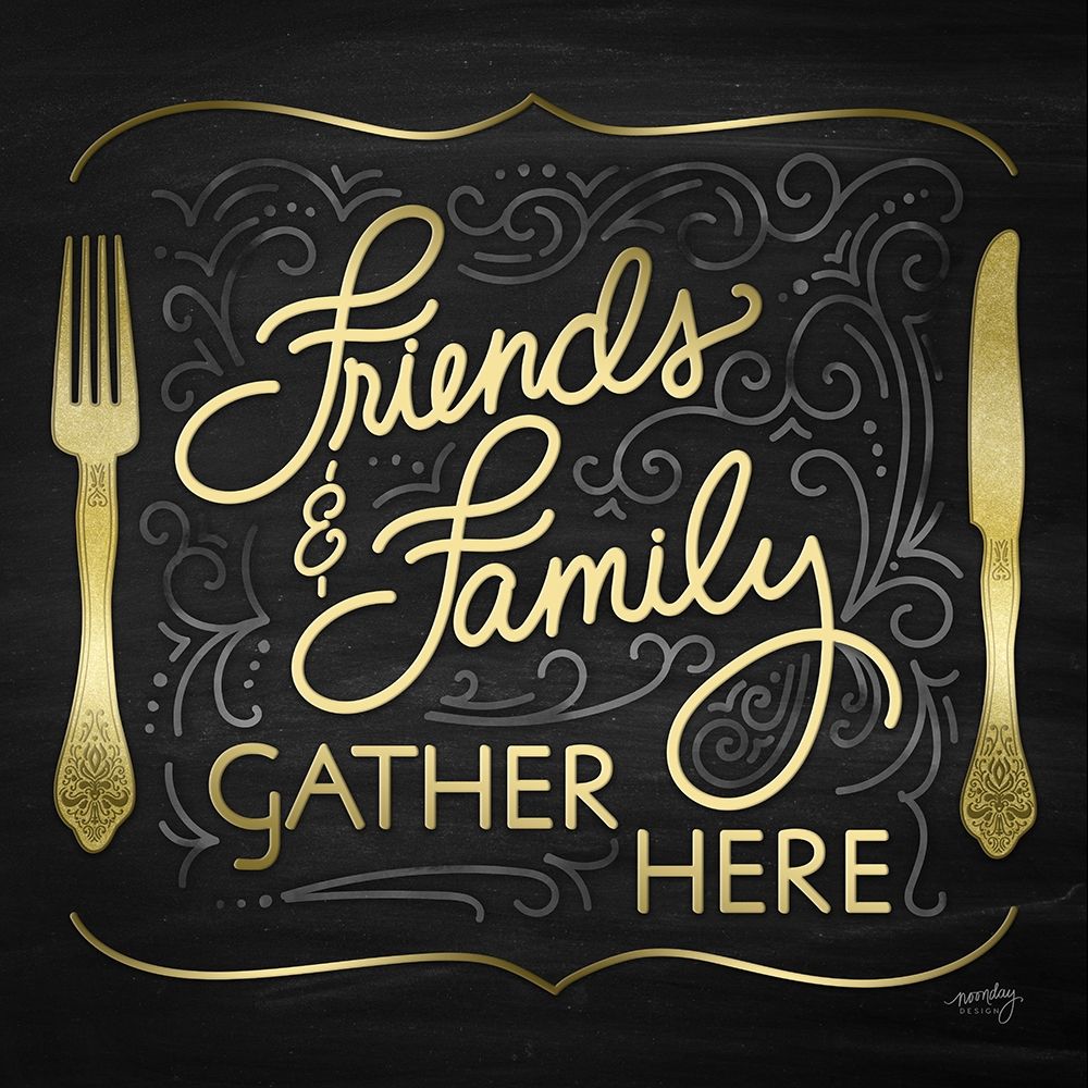Gather Here I (Friends Family) art print by Noonday Design for $57.95 CAD