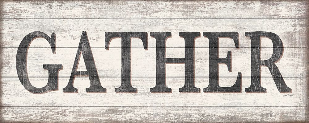 Gather Wood Sign art print by Jen Killeen for $57.95 CAD