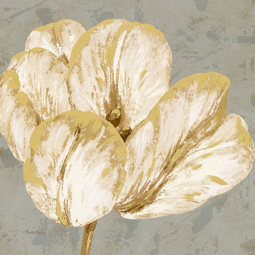 Floral Fresco Grey I art print by Pamela Gladding for $57.95 CAD