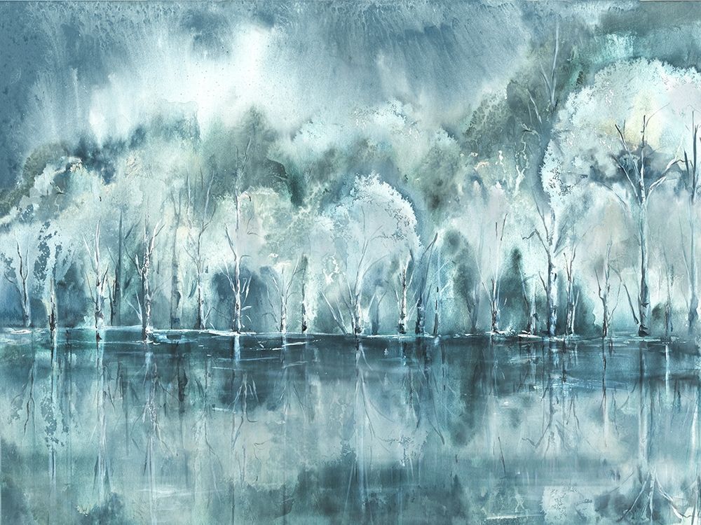 Watercolor Aspen Shore art print by Tre Sorelle Studios for $57.95 CAD