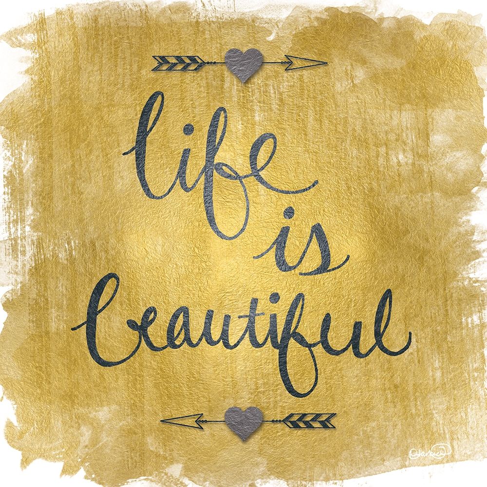 Beautiful Life Gold I art print by Nicole Harbick for $57.95 CAD