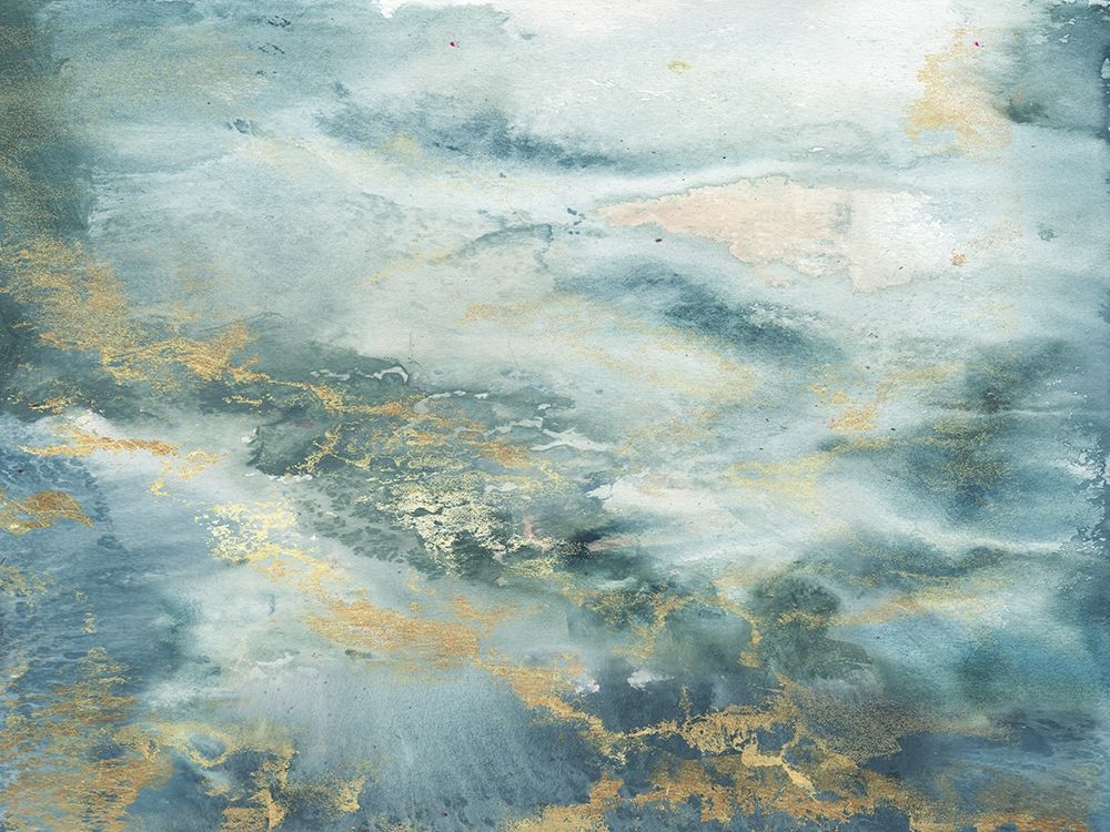 Blue Watercolor Abstract art print by Tre Sorelle Studios for $57.95 CAD