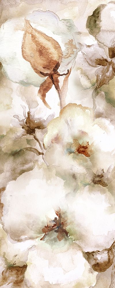 Cotton Boll Panel I art print by Tre Sorelle Studios for $57.95 CAD