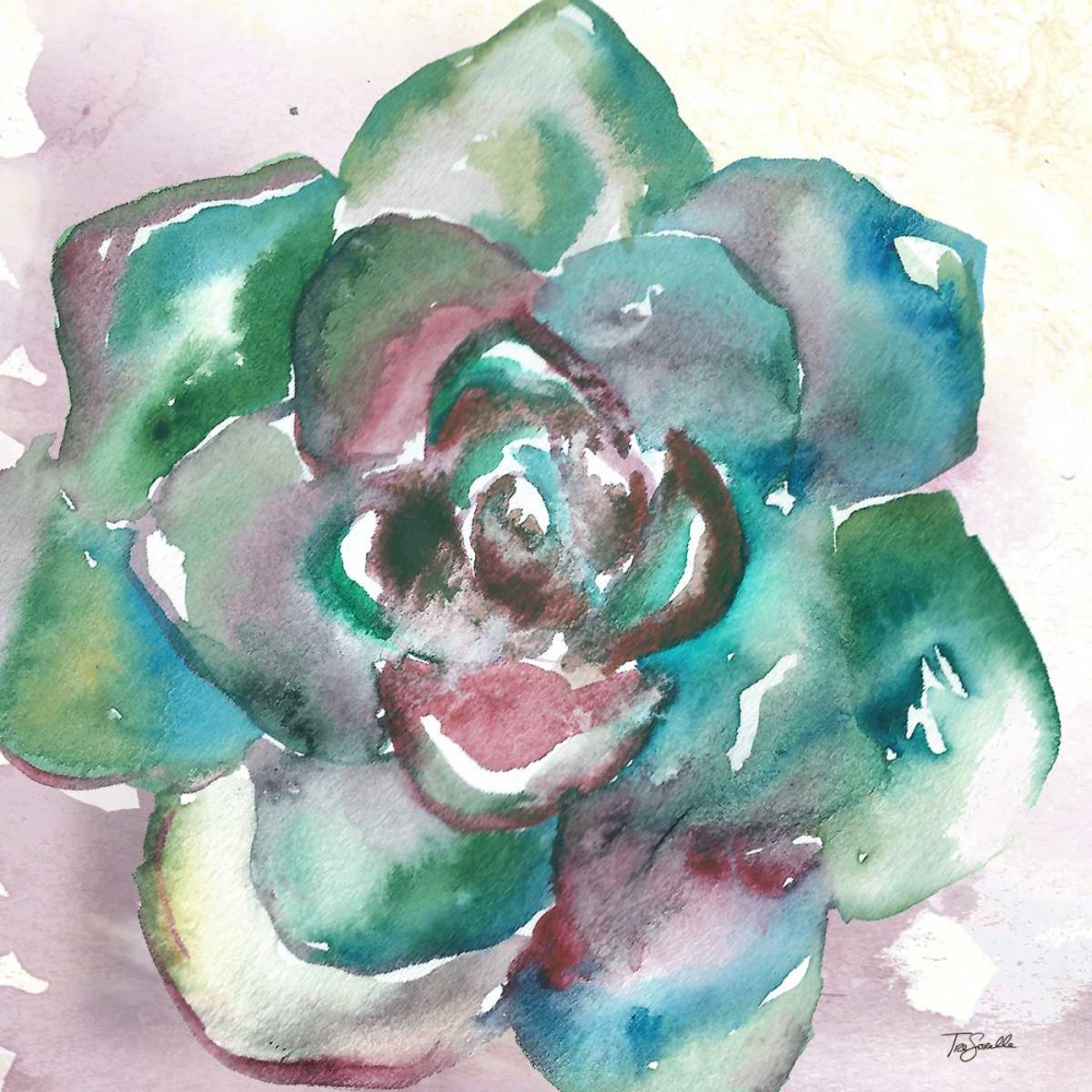 Succulent Watercolor IV art print by Tre Sorelle Studios for $57.95 CAD