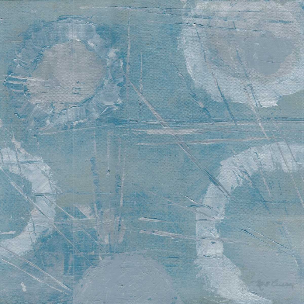 Champagne Burst Blue/Gray art print by Marie-Elaine Cusson for $57.95 CAD