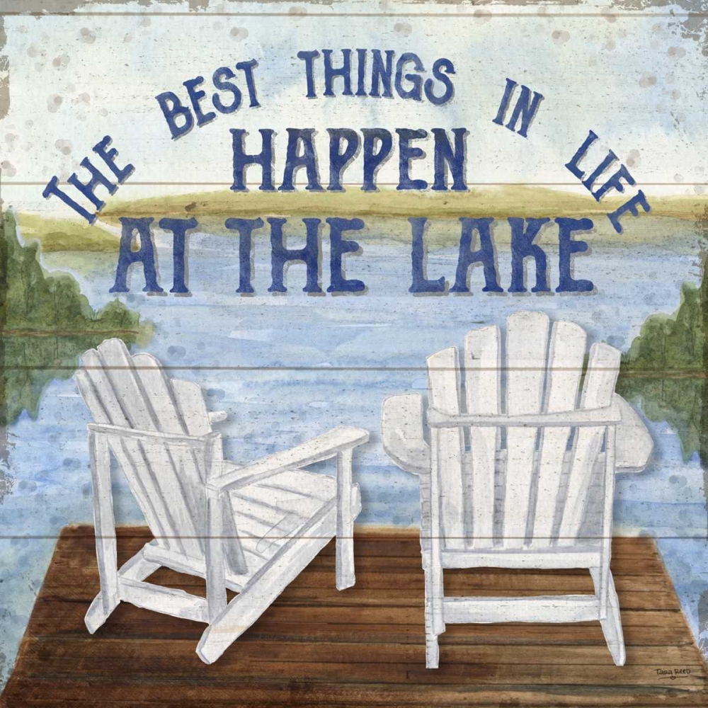 Lake Living I (best things) art print by Tara Reed for $57.95 CAD